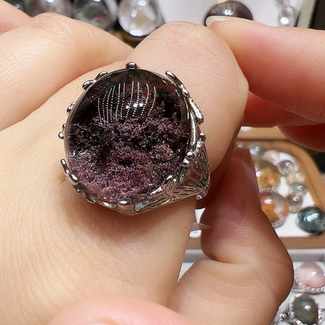 如***道水晶珠宝半成品银S925镶嵌