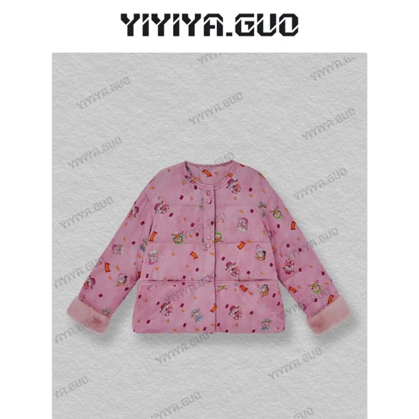 yiyiya.Guo【福禄寿·迎财神】艺艺吖新中式中国风羽绒服25SS0124