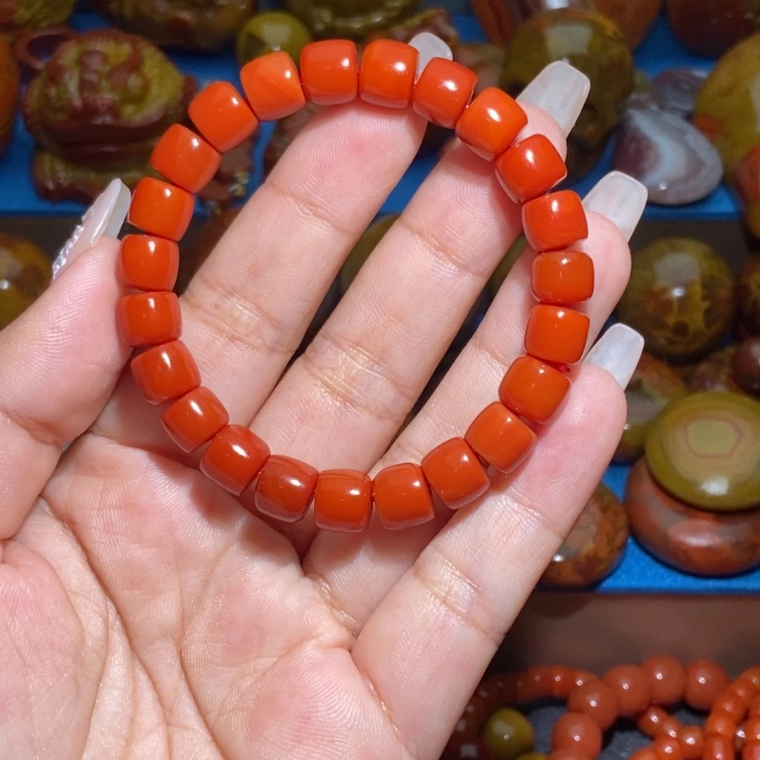 时***室玛瑙/玉髓未镶嵌手串