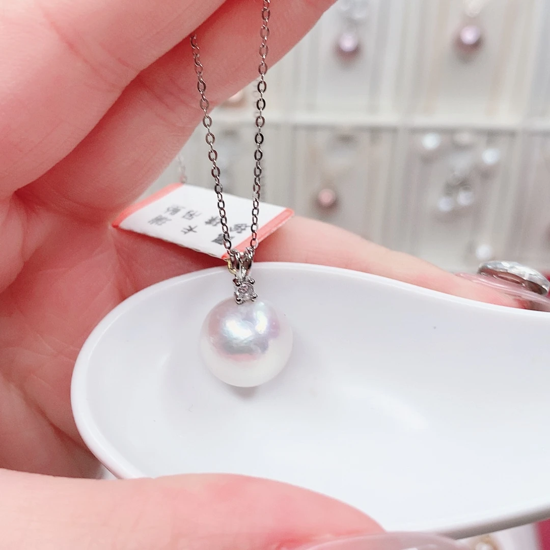 合金淡水珍珠吊坠(赠链)