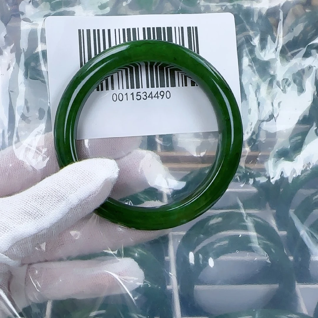 和田玉（碧玉）手镯未镶嵌57