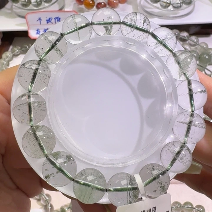 未镶嵌水晶手链巴西绿幽灵12.4mm