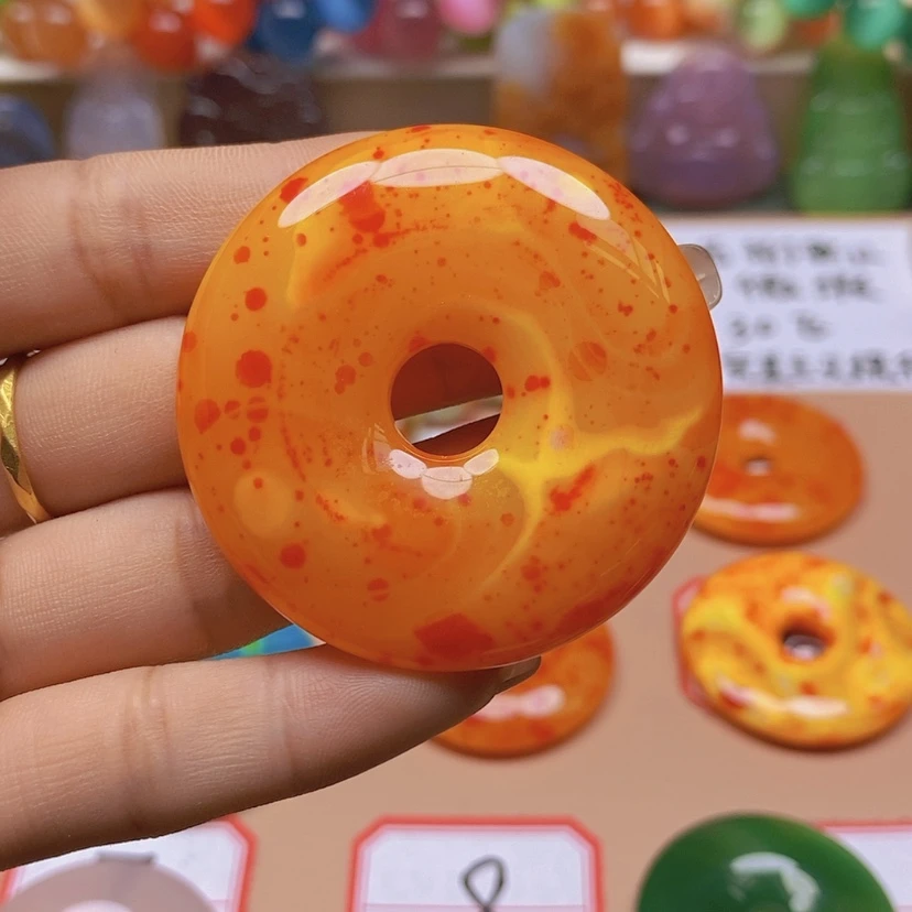 【闪购商品】玛瑙/玉髓玉牌未镶嵌龙*