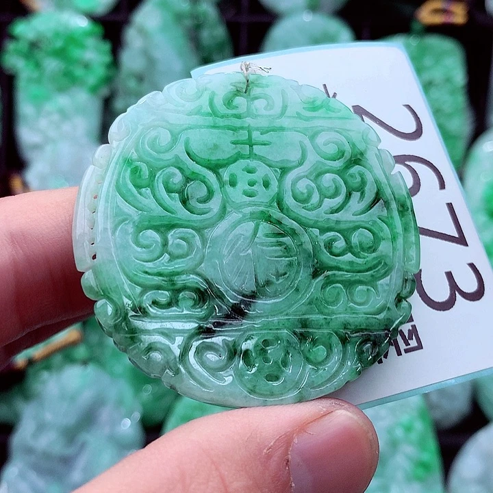 翡翠未镶嵌吊坠(不含链)