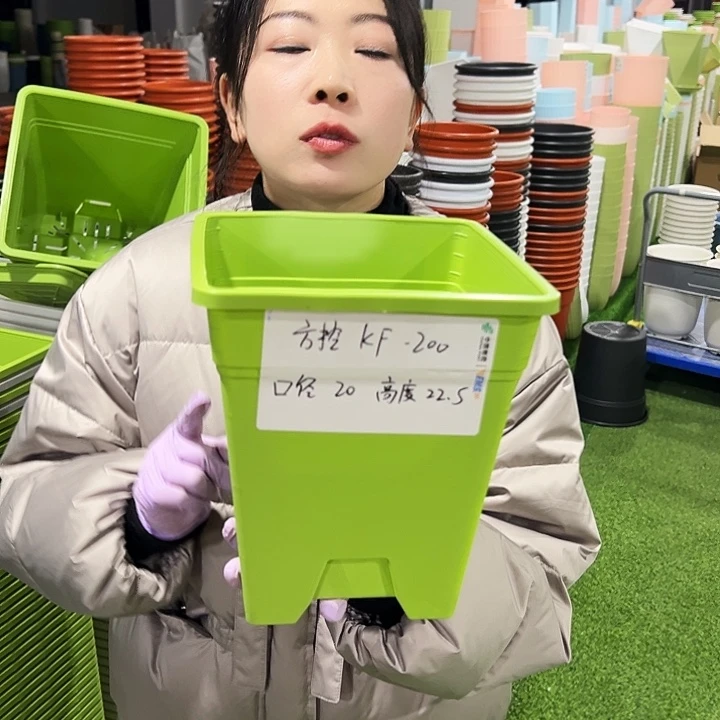 正品方盆口20高22白色6只无托