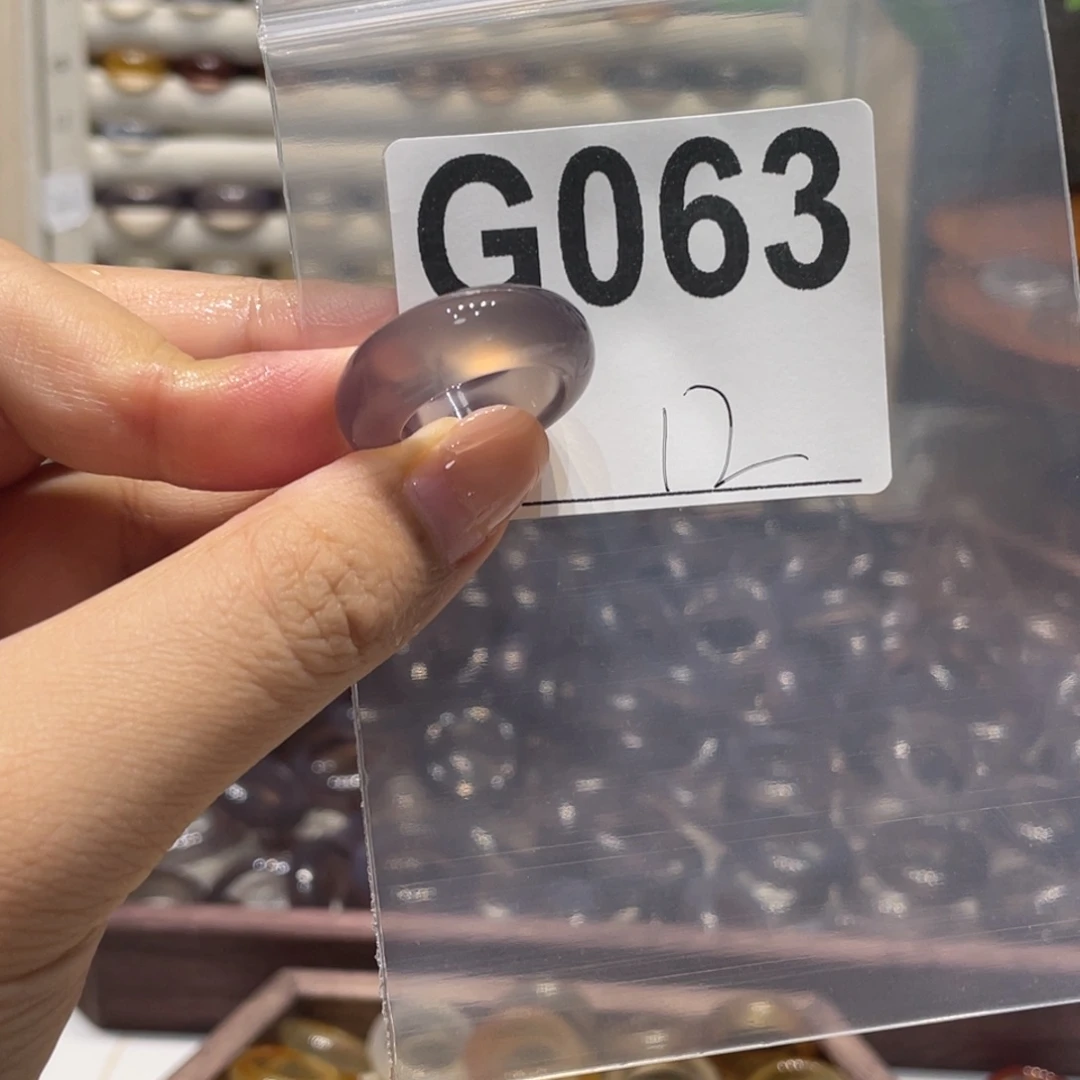 玛瑙/玉髓未镶嵌戒指063