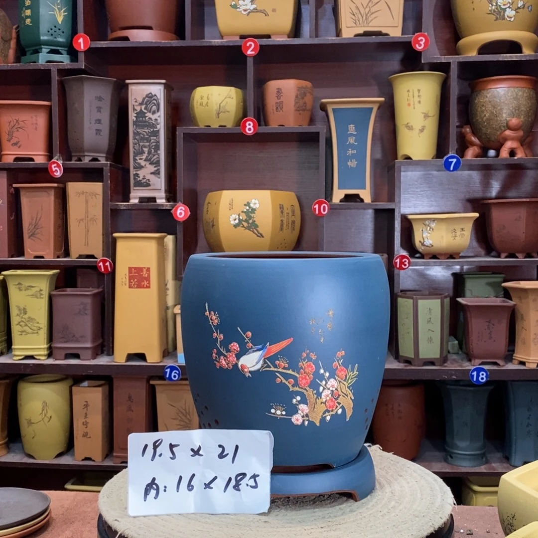 紫砂艺术紫砂花盆