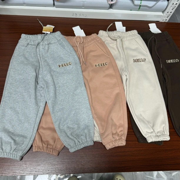 儿童高品质加绒卫裤毛圈拉绒