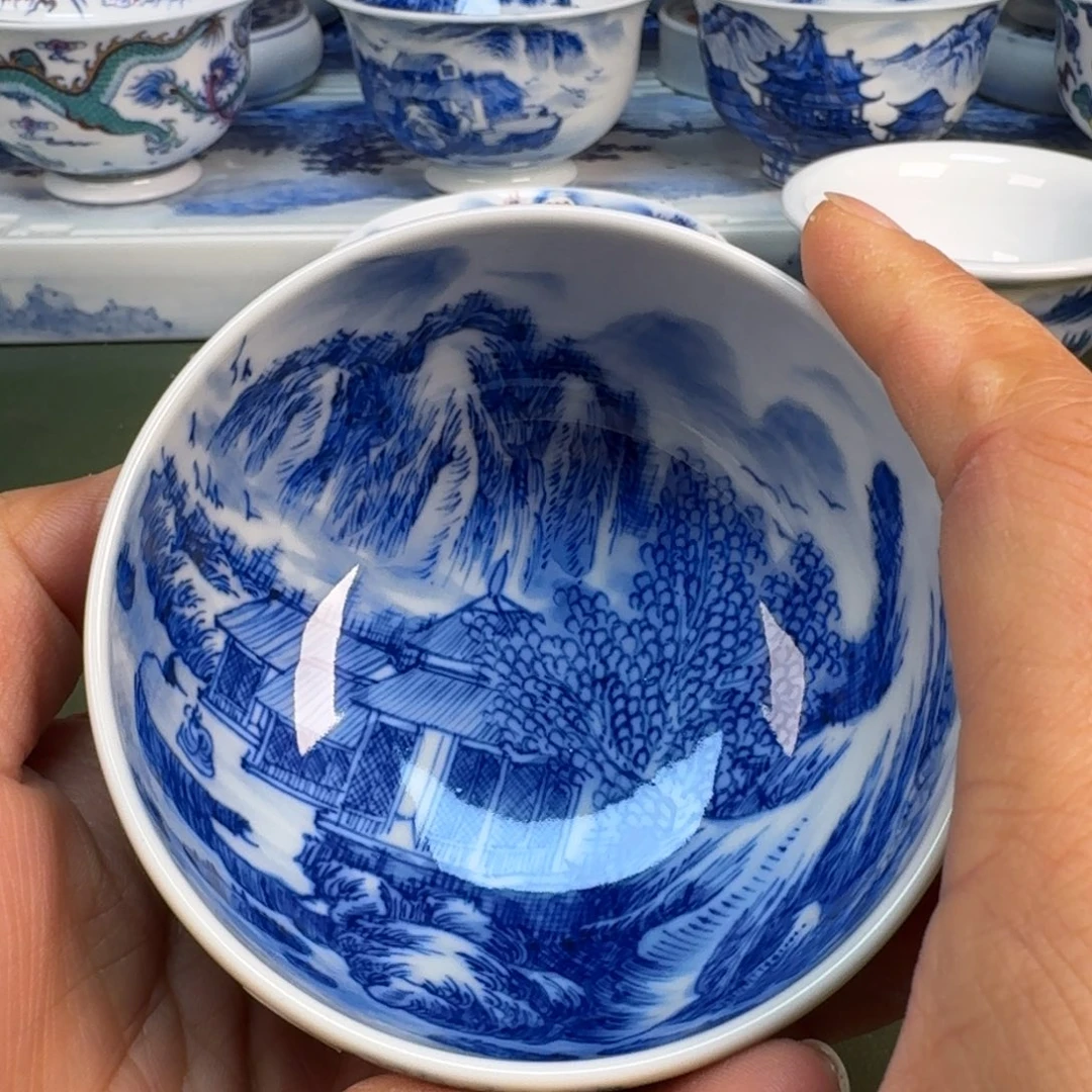 陶景德镇纯手绘茶具圆圆281