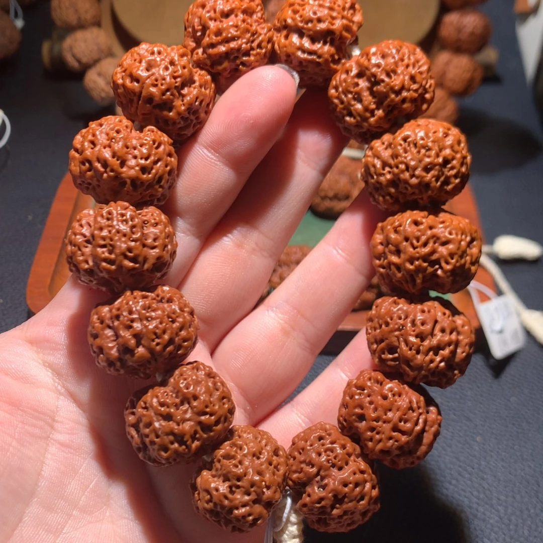 金刚菩提手串24+五星双龙定制