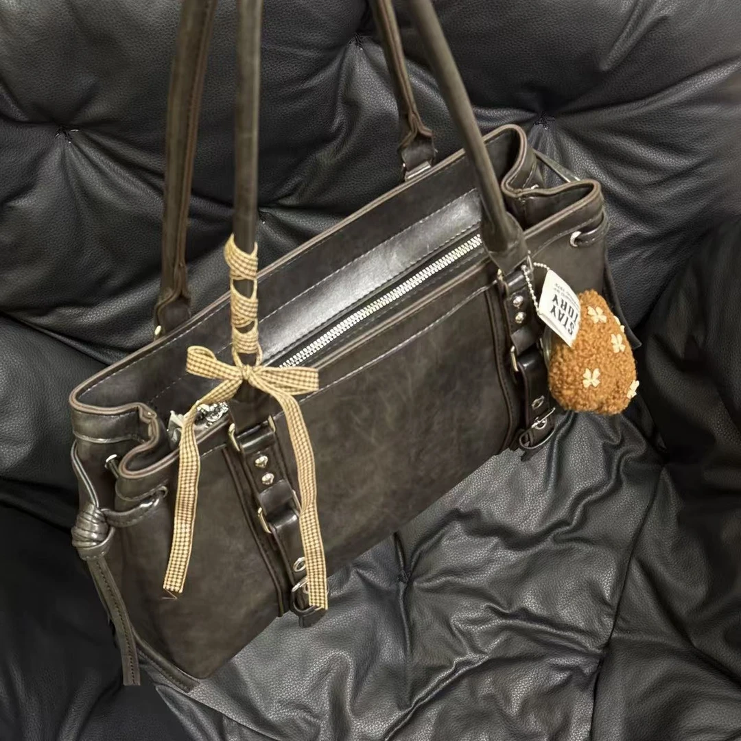 【别动”歪“心思】单肩腋下包INS小众百搭通勤复古托特