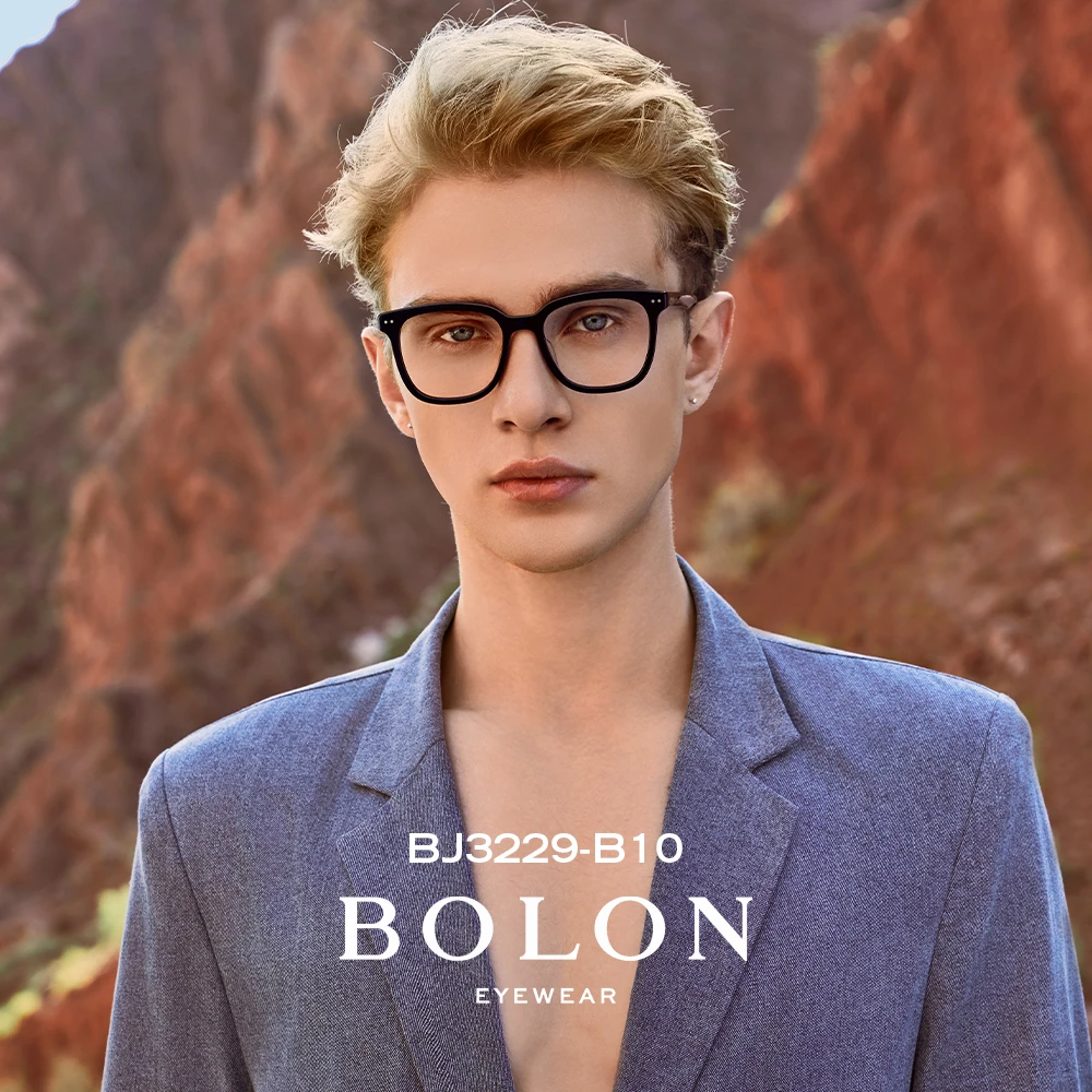 BOLON暴龙近视眼镜框板材素颜黑框男近视眼镜女款 BJ3229