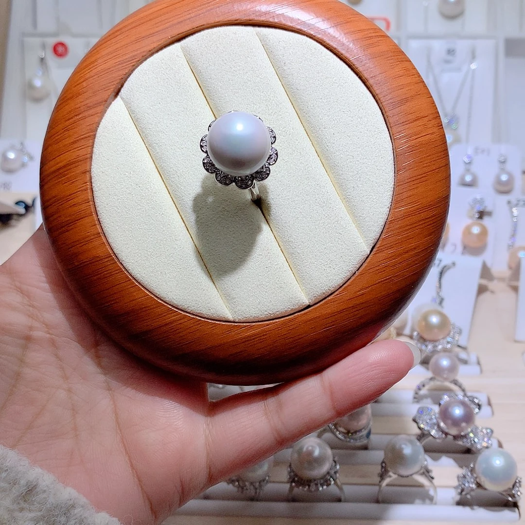 淡水珍珠未镶嵌戒指CC14mm