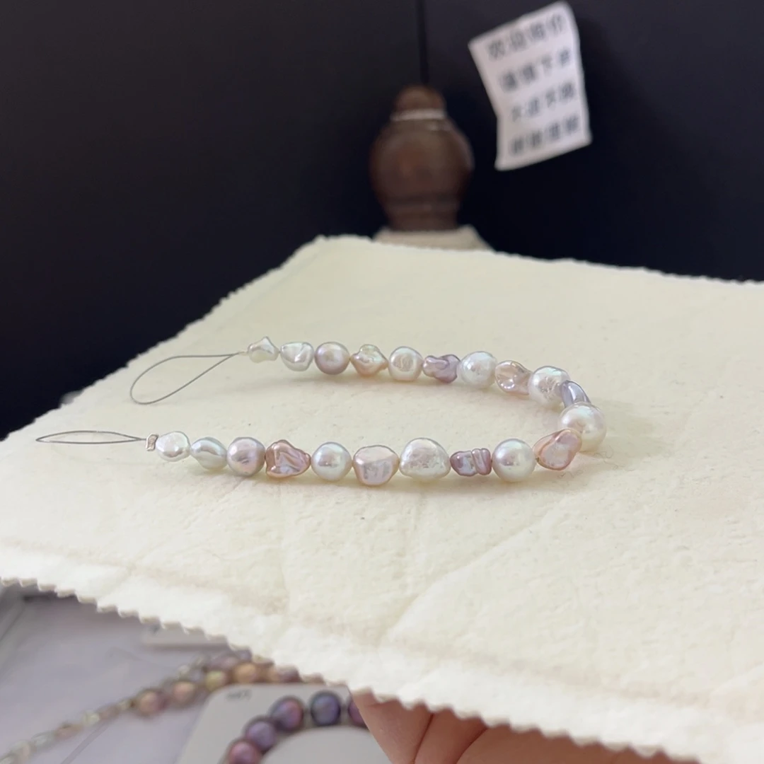 淡水珍珠手绳银S925镶嵌