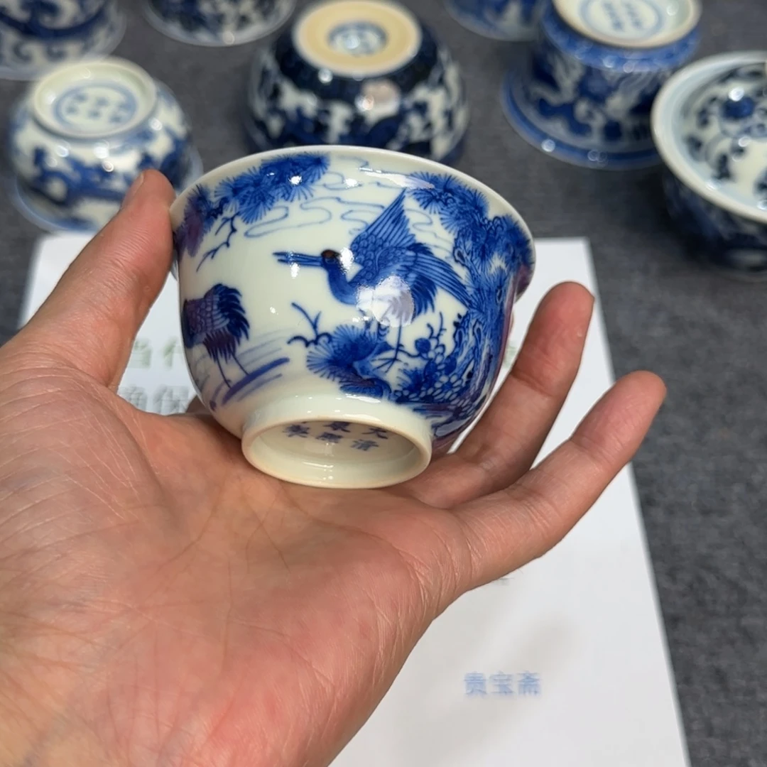 杯子瓷当代仿古精品全手工
