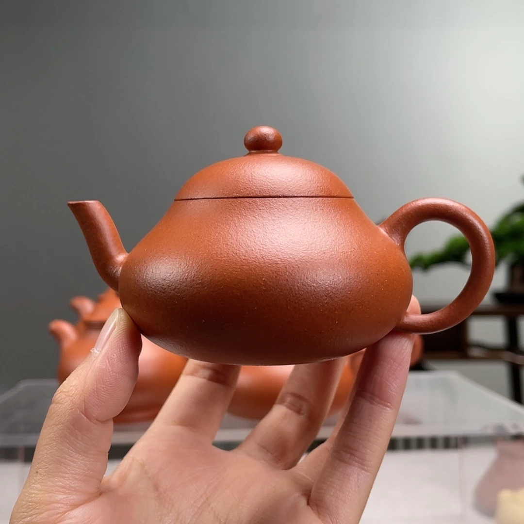 【闪购商品】茶壶紫砂红降坡梨子容量110cc