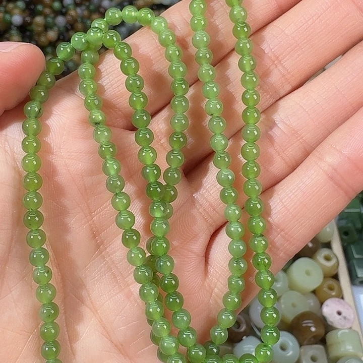 和田玉（碧玉）未镶嵌颈饰4mm