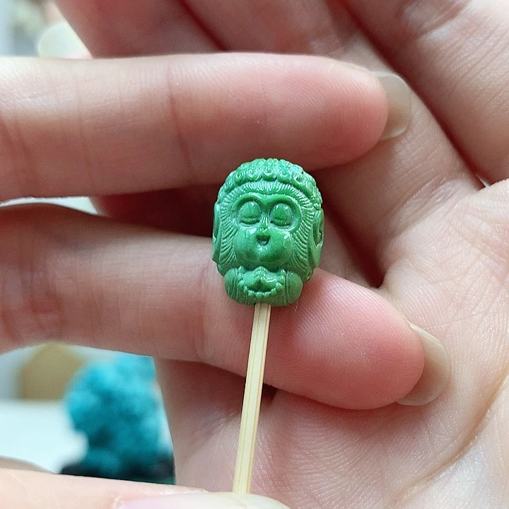未镶嵌绿松石珠宝奇石小**乐