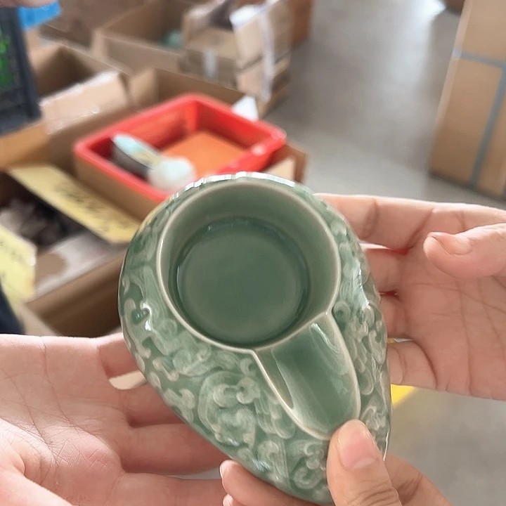 龙泉云间青瓷小米茶器