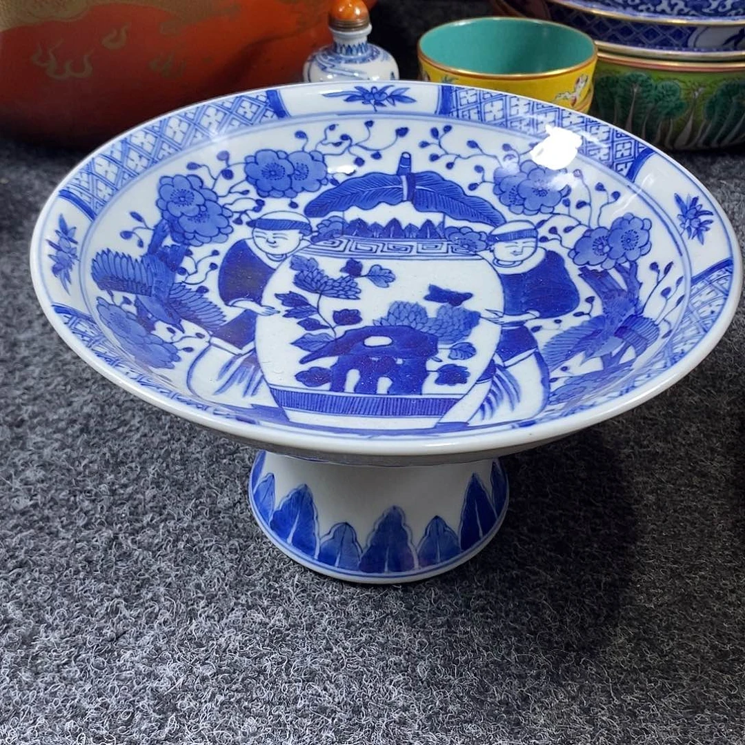 手工手绘陶瓷摆件工艺品如**祥