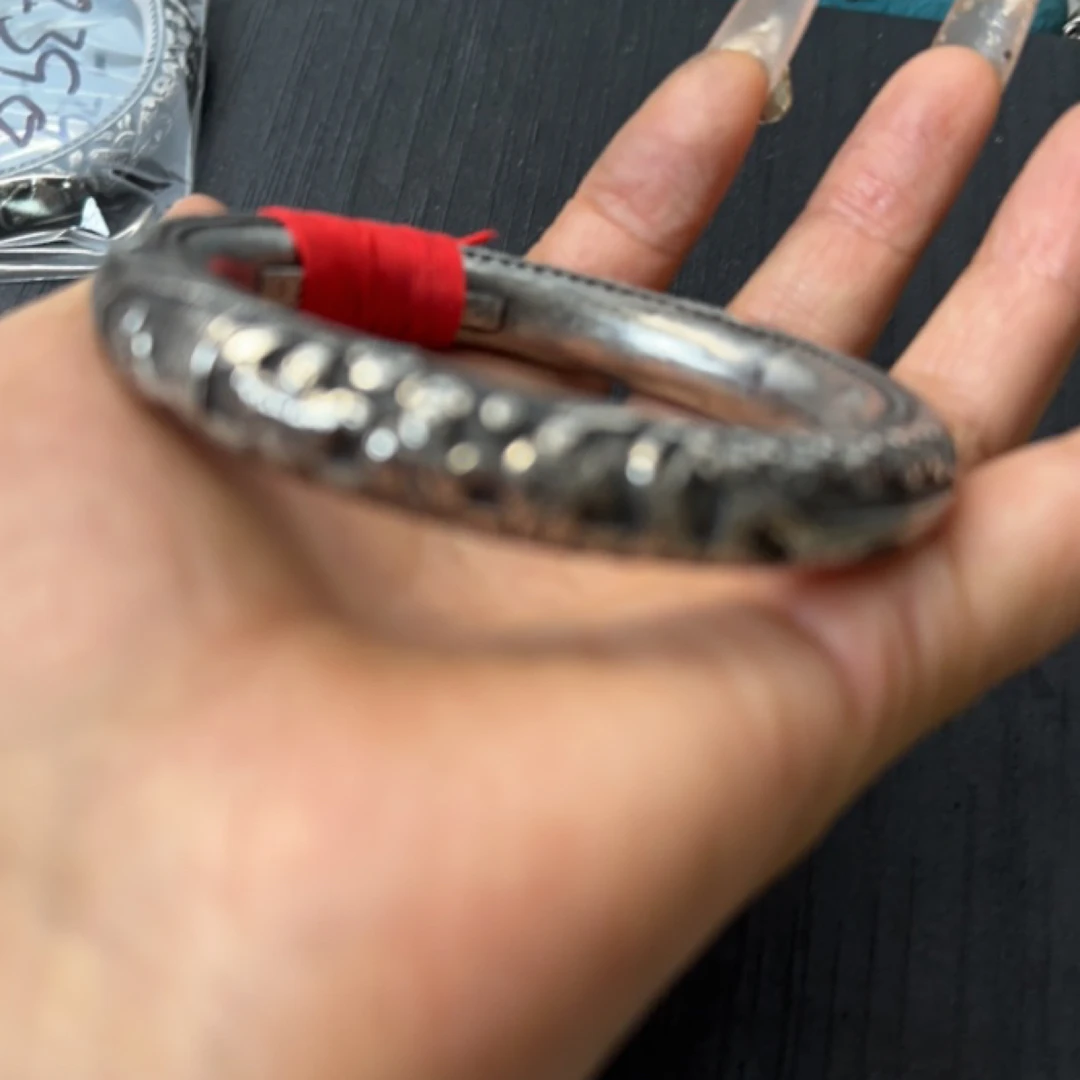 坠链均足银  复古盛世繁花牡丹古朴典雅民族手工错金套链项链吊坠