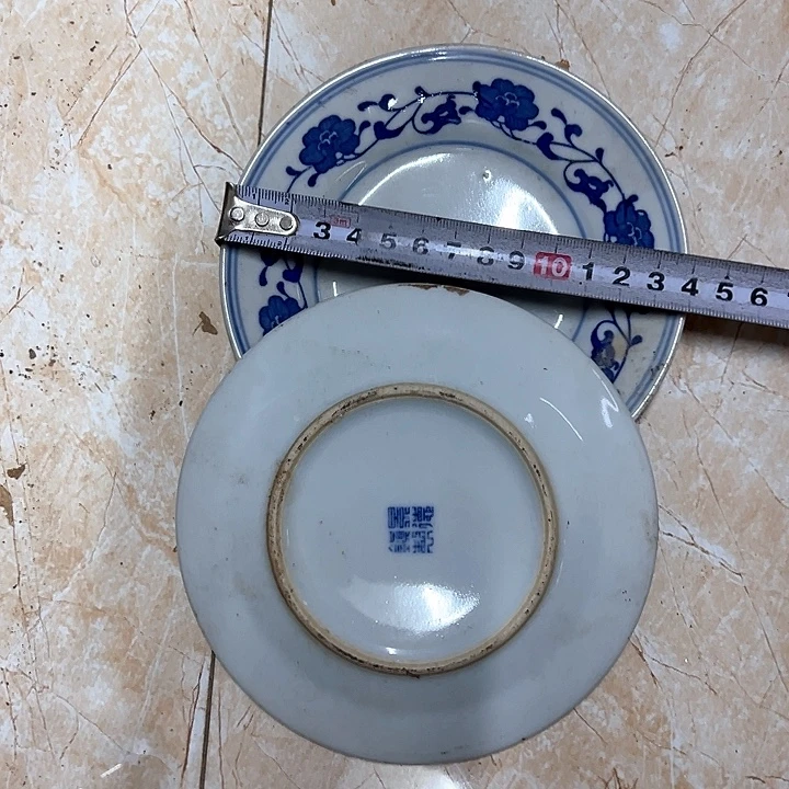 其他陶2个14厘米芙蓉花平盘