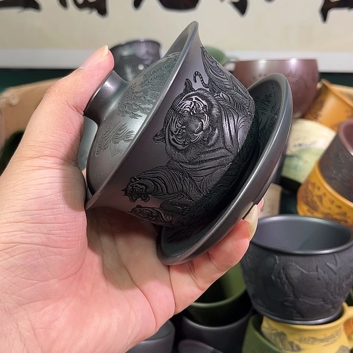 茶杯紫砂全手工紫砂主人杯