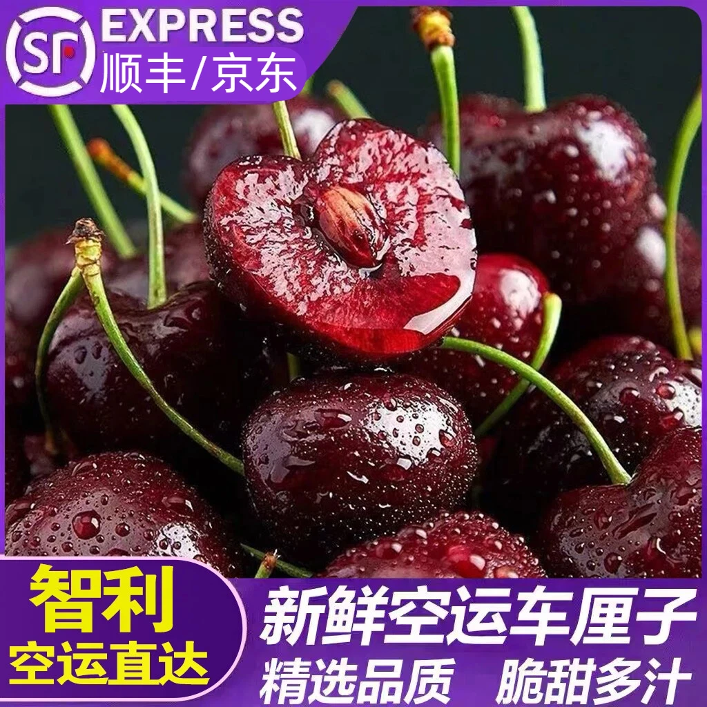 【顺丰/JD】智利空运车厘子黑车4J内附果径卡应季水果5斤装S