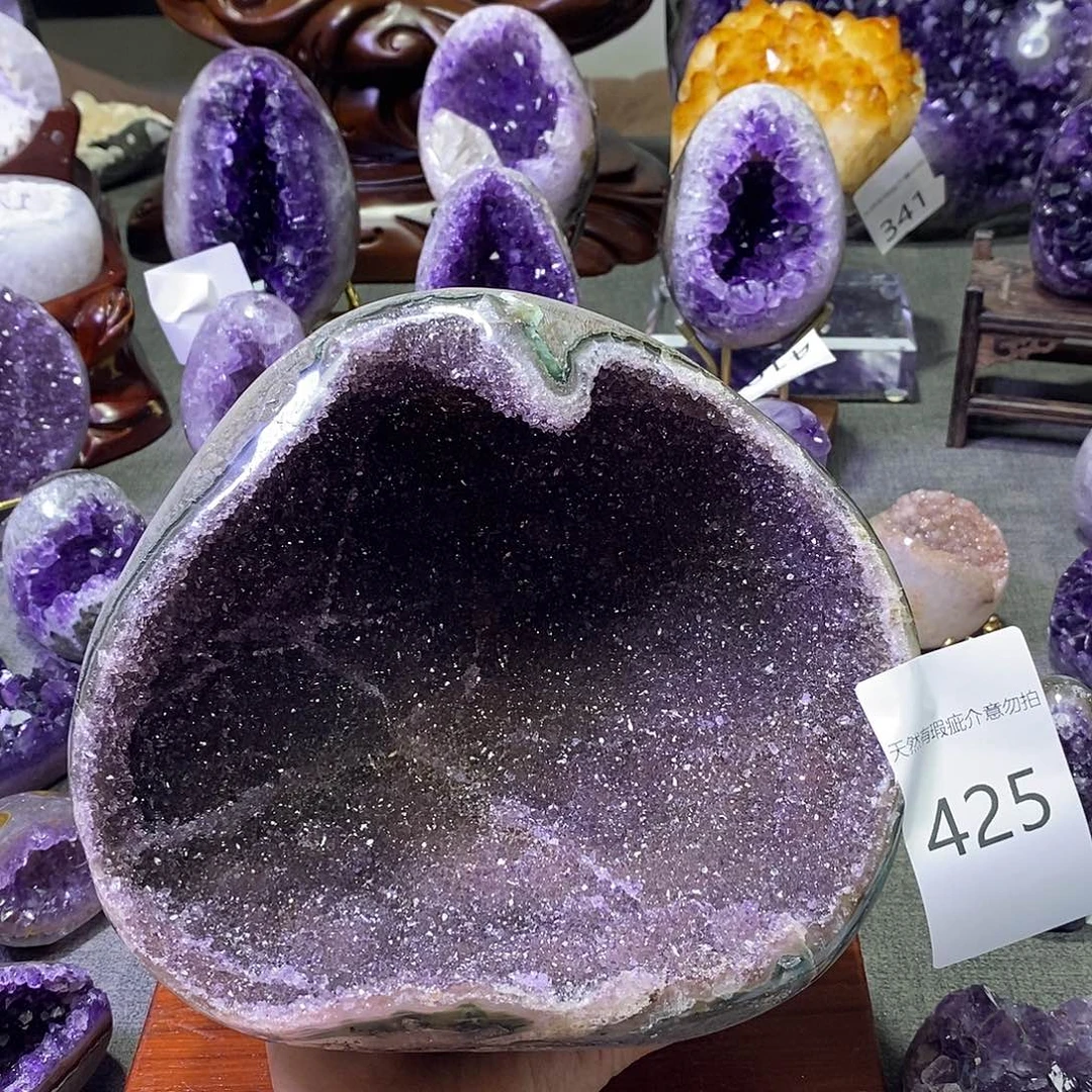 紫晶未镶嵌珠宝半成品