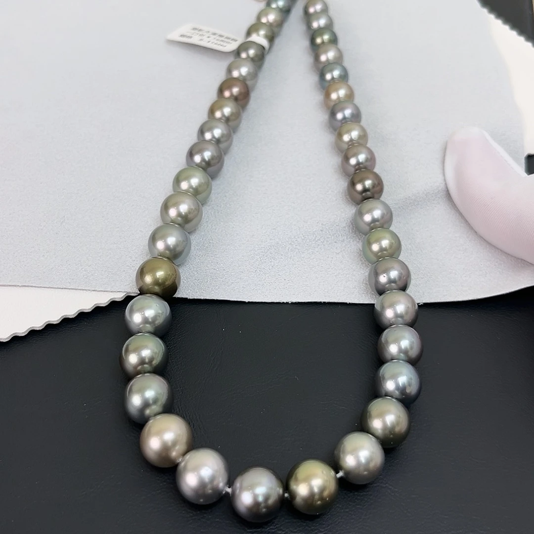 颈饰未镶嵌海水珍珠铂金辉混采八到11颜色高级仅一条