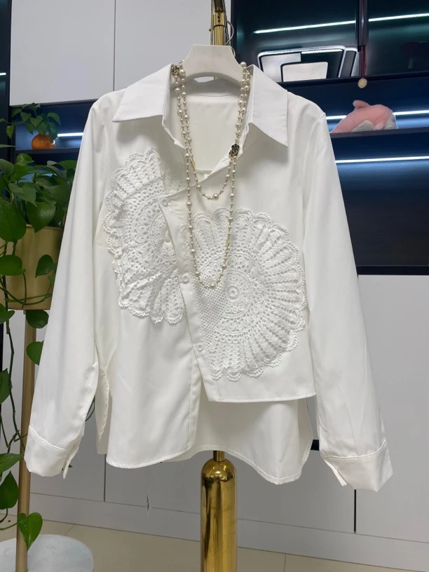 X时尚爆款欧货洋气不等式白衬衫女衫