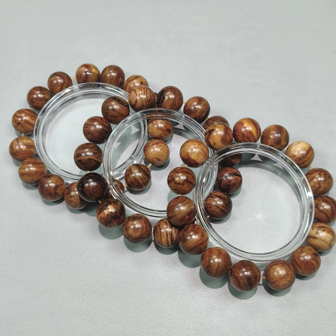 M308 海南黄花梨卡1.5圆珠单圈手串