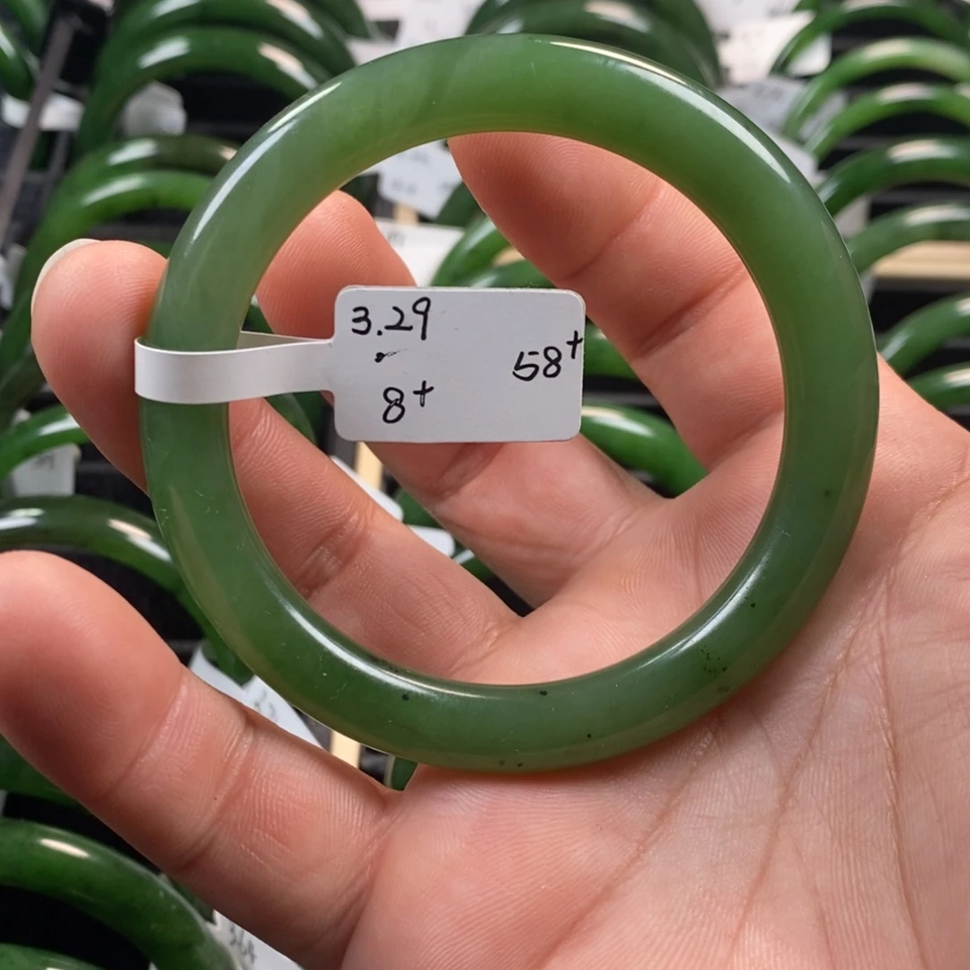 和田玉（碧玉）未镶嵌手镯58