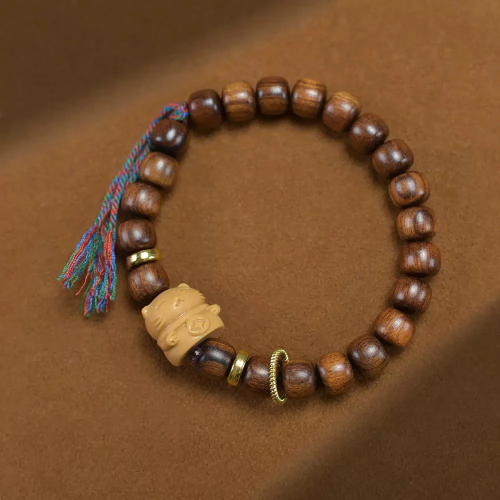 A-065黑花梨DIY单圈手串（无礼盒）0397