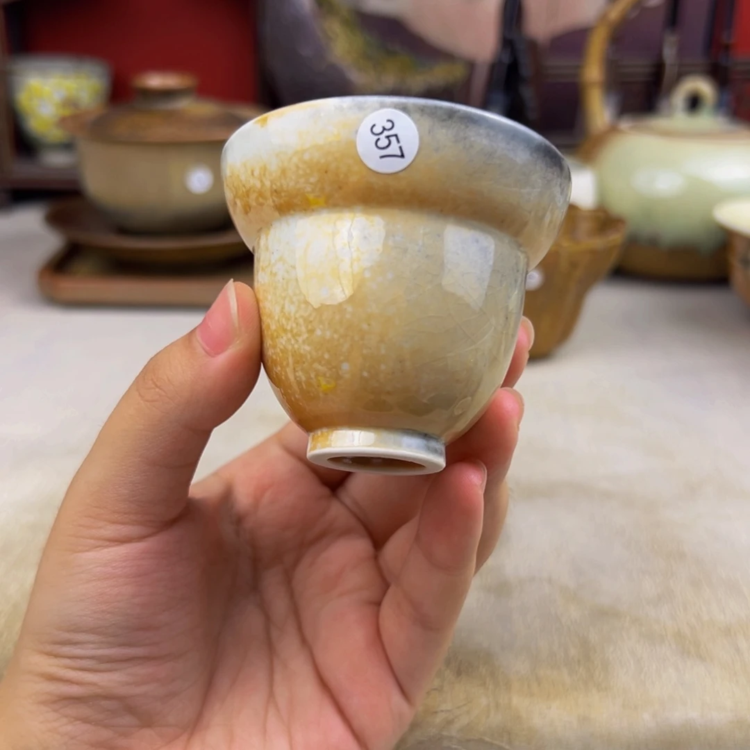 杯纯手工柴烧主人杯