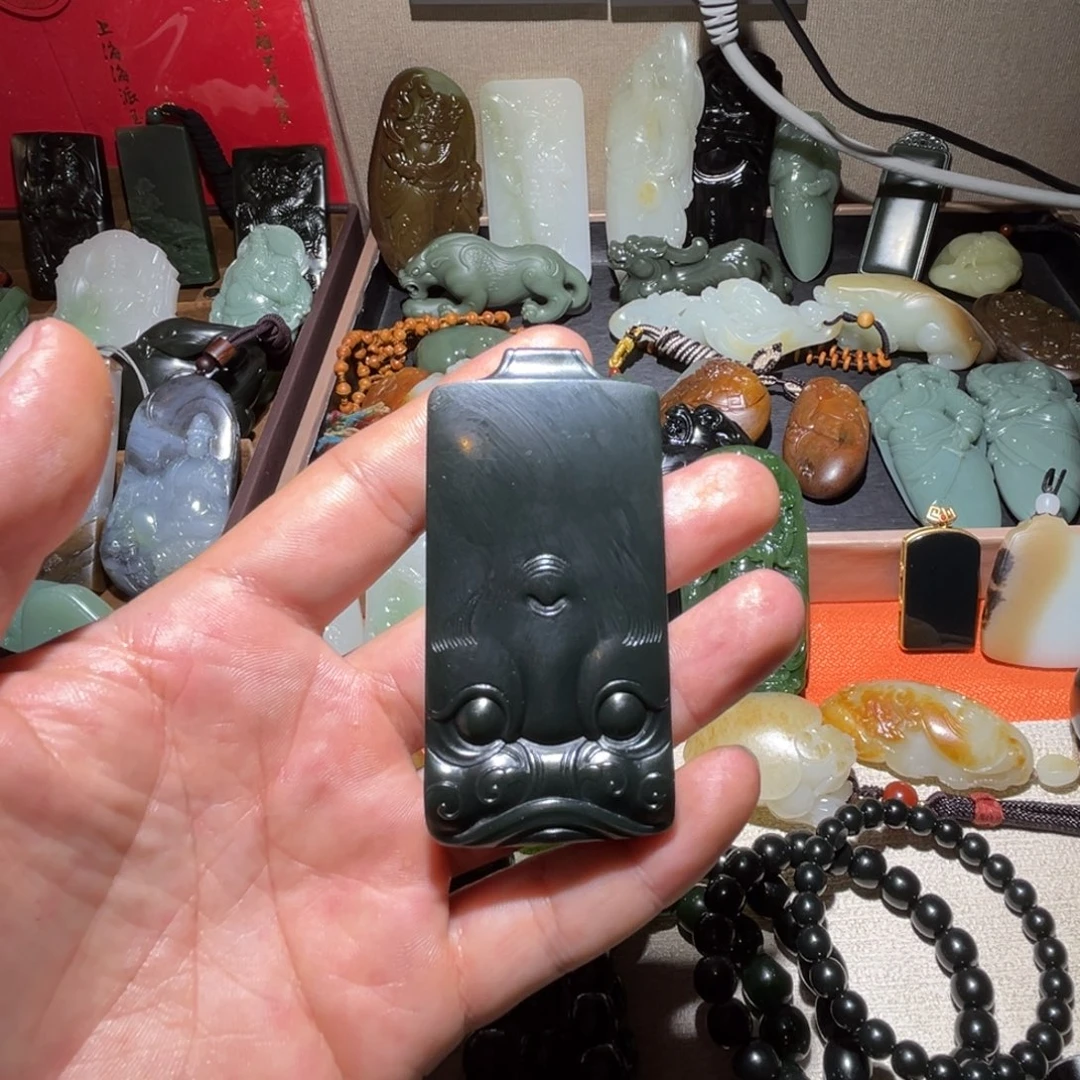 和田玉未镶嵌项链