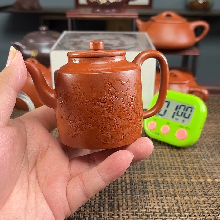 漫***夜茶壶紫砂宜兴原矿泥料手工紫砂壶