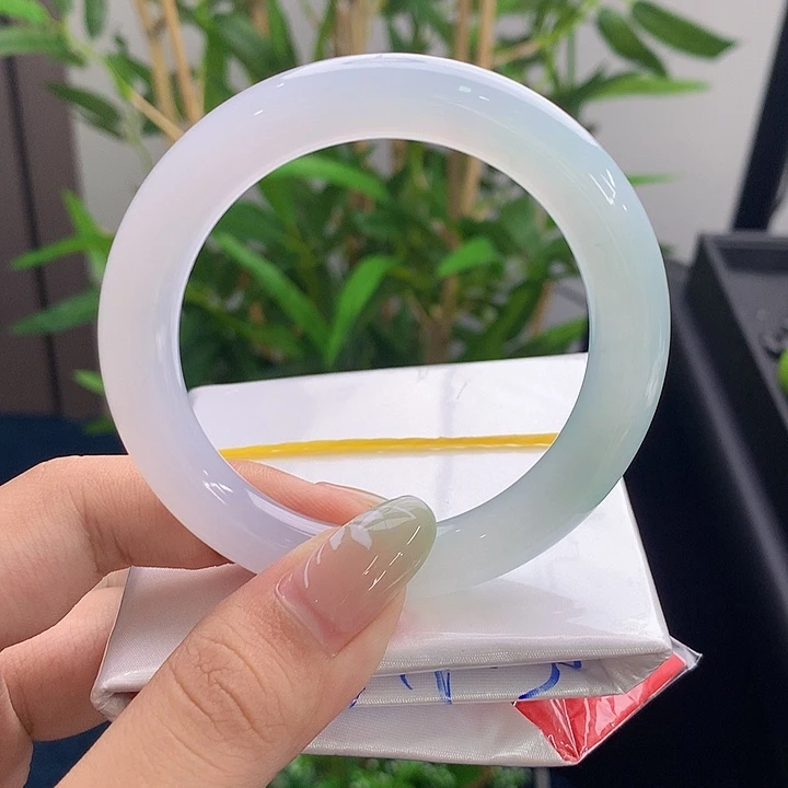 翡翠未镶嵌手镯胶条子11