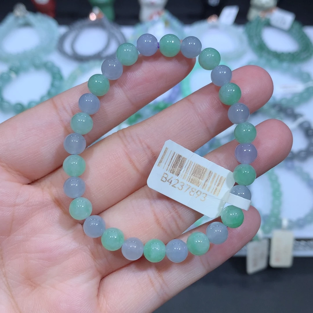 未镶嵌手串翡翠天然