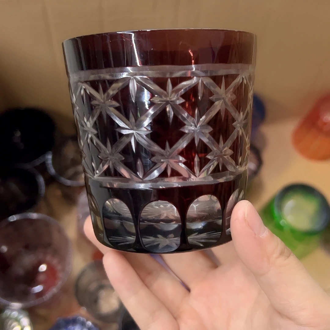 平底款水晶玻璃微瑕一个