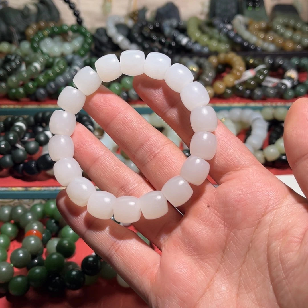 和田玉未镶嵌手链