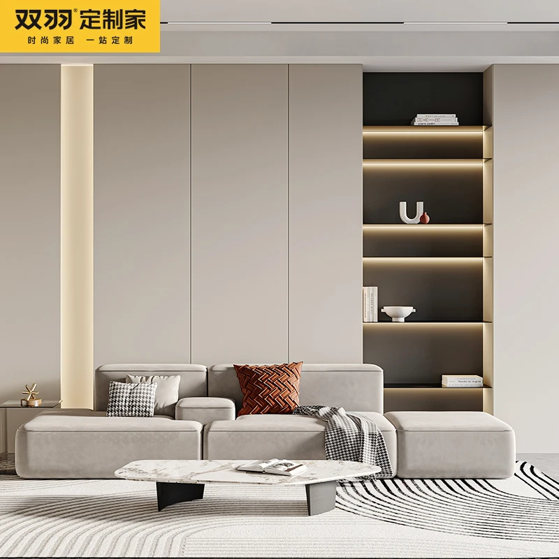 双羽全屋定制餐边柜定制衣柜电视背景墙现代简约伊斯特系列