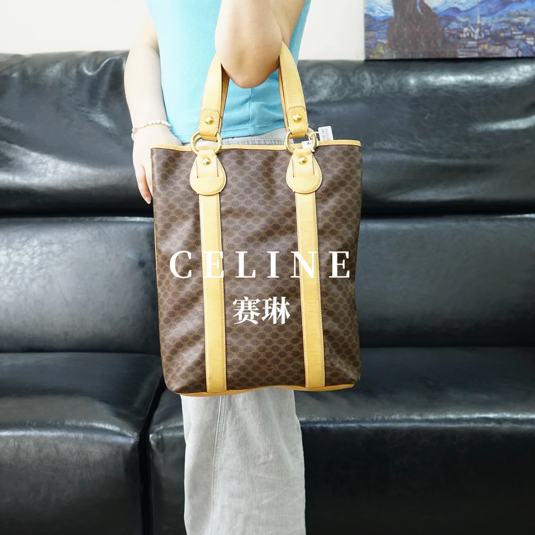95新 Celine/思琳 老花单肩水桶包/YW04530248/0248