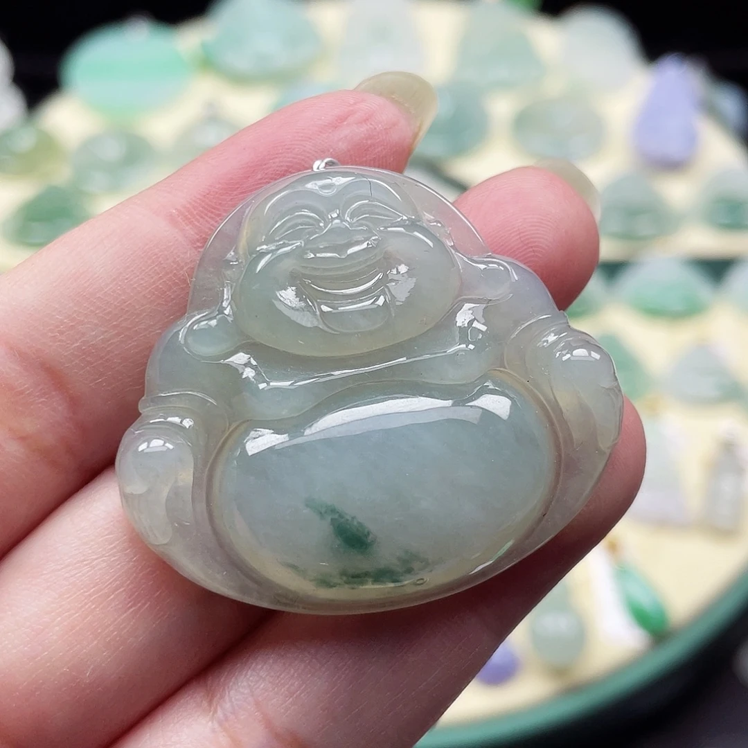 颈饰未镶嵌翡翠佛公