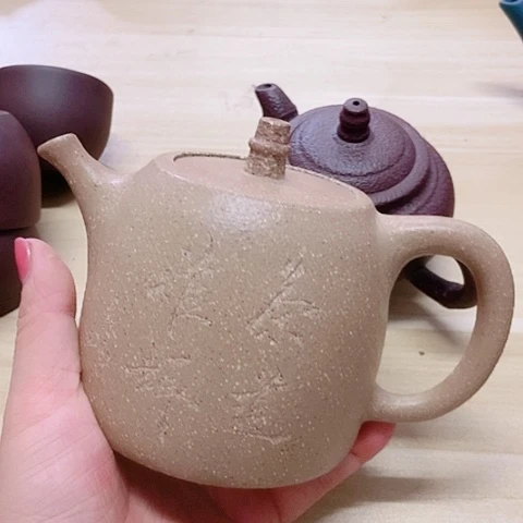 茶壶绿泥宜兴紫砂全手工制作