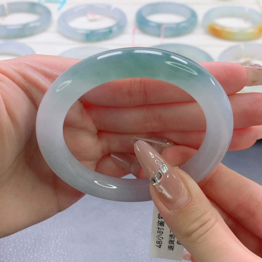 翡翠手镯未镶嵌6号-54