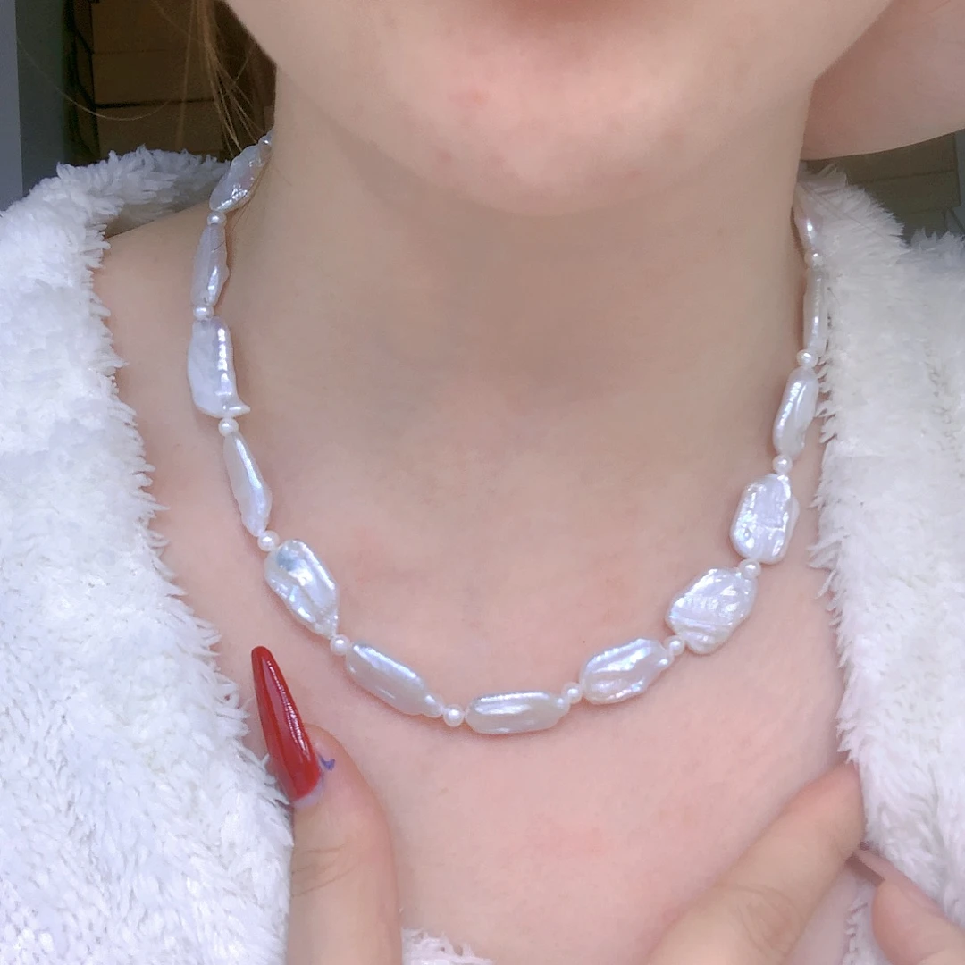 银S925镶嵌耳饰淡水珍珠