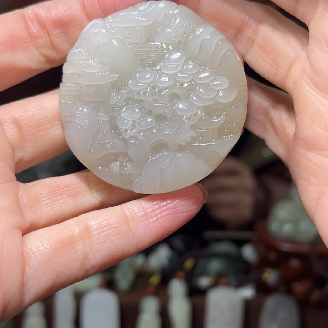 和田玉未镶嵌颈饰