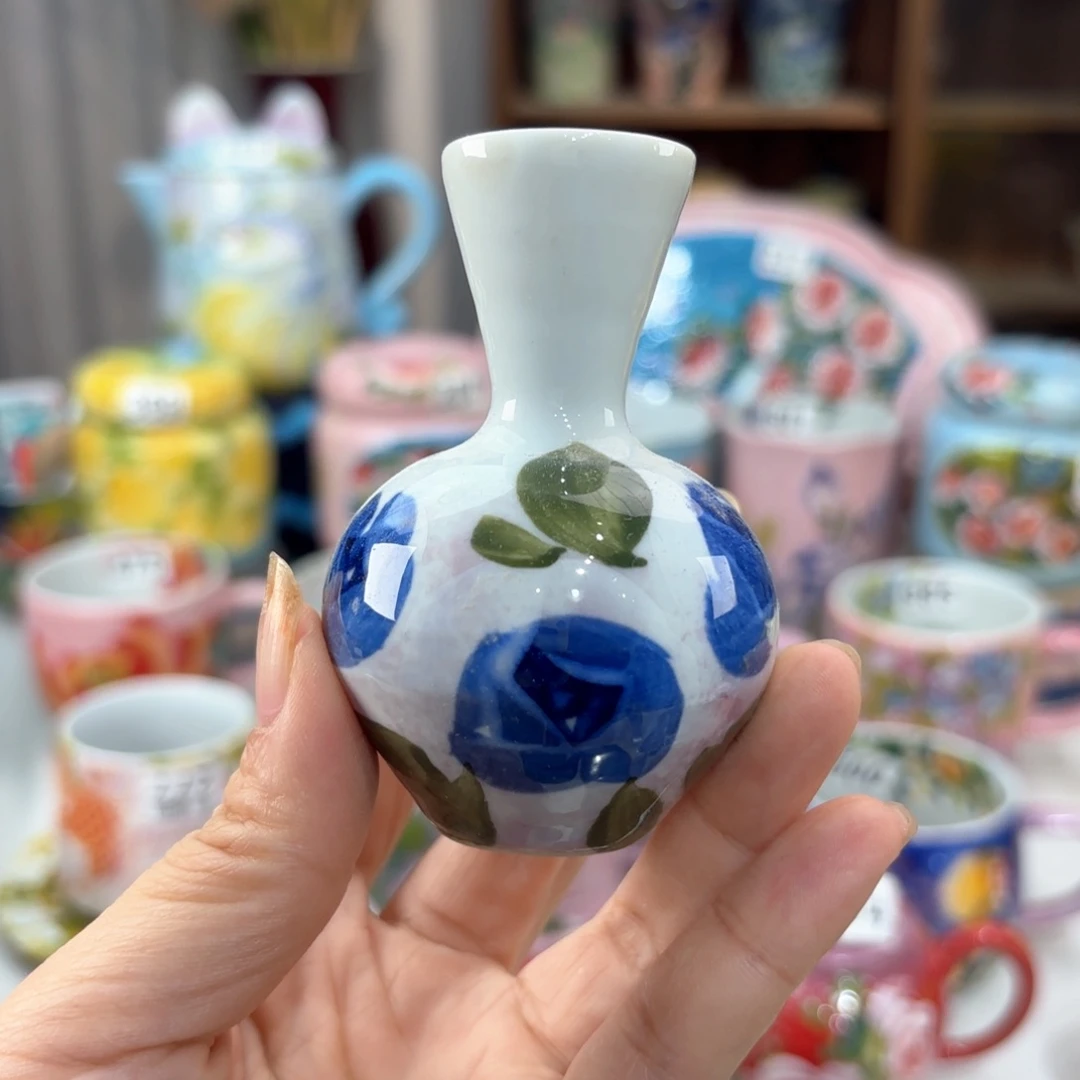 景德镇手绘高温釉下彩陶瓷茶具
