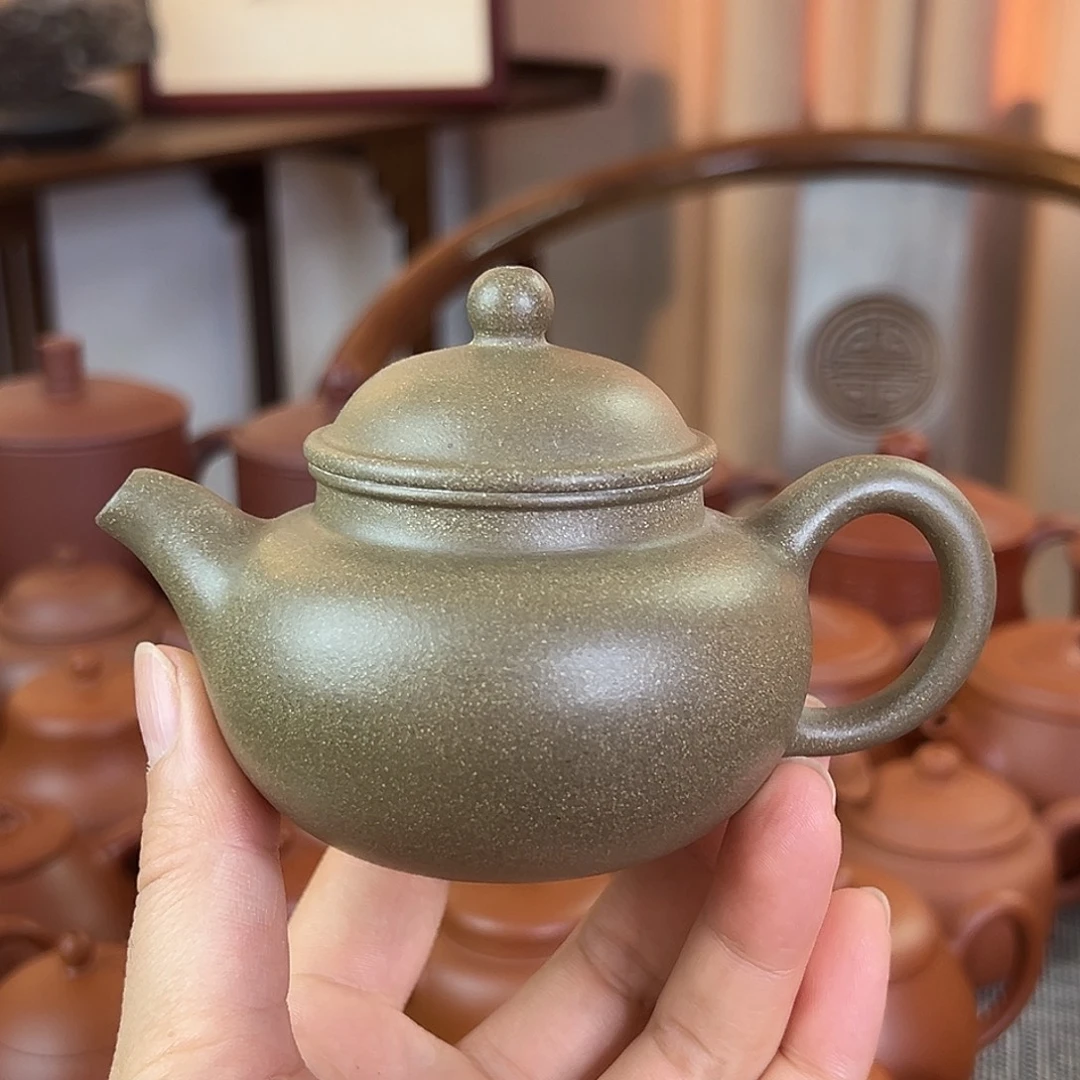 紫砂茶壶精品原矿 莲子壶 青段 150cc